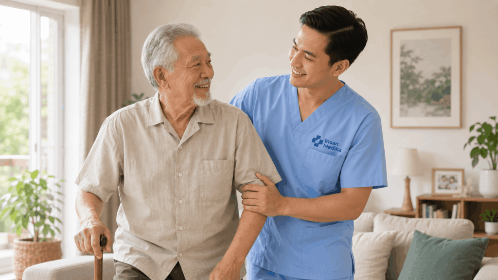 Caregiver siap mendampingi lansia 24 jam